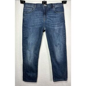 Armani Exchange J16‎ Straight Stretch Jeans Mens Size 38x29 Dark Blue Denim AX
